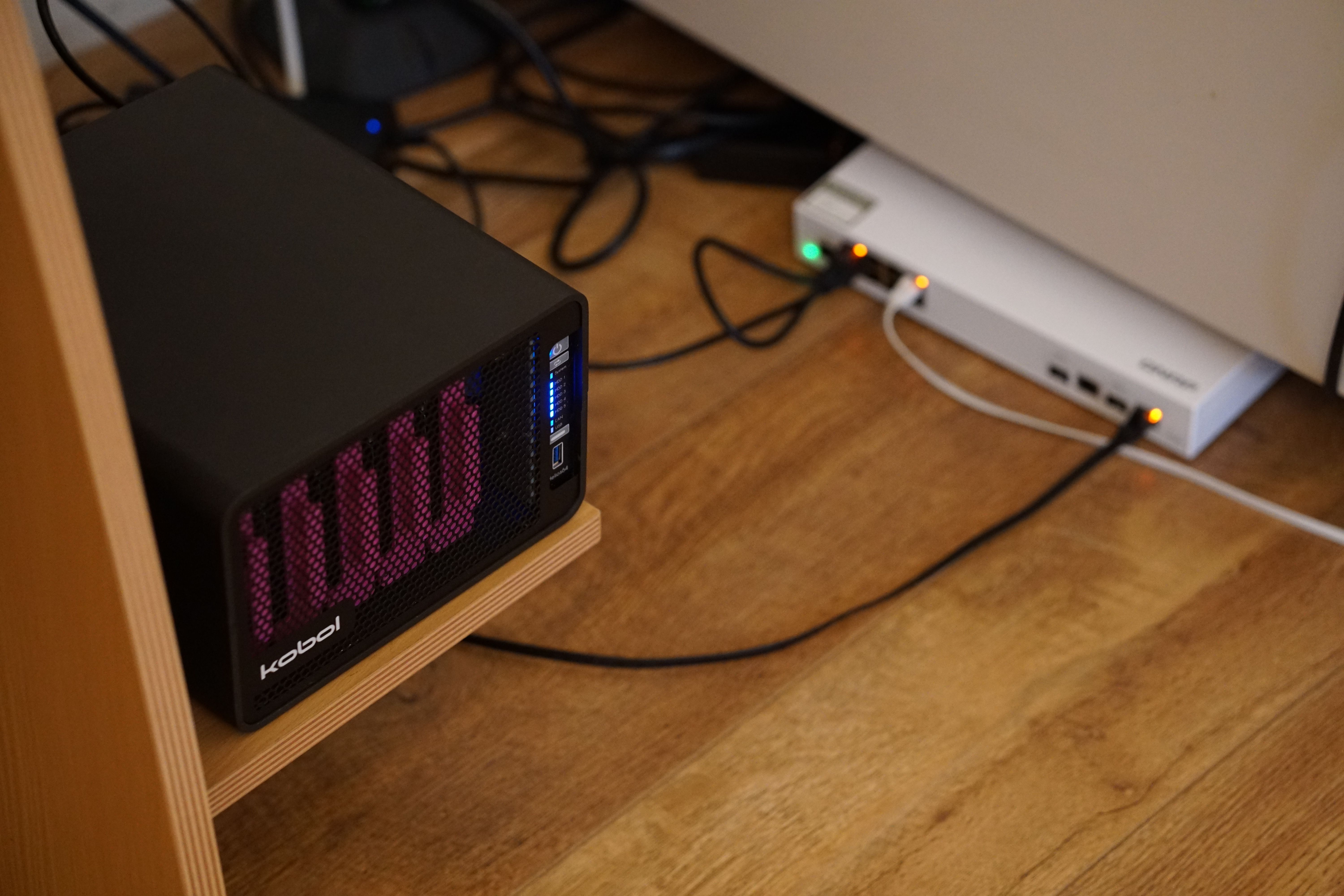 Helios64 server with new network switch