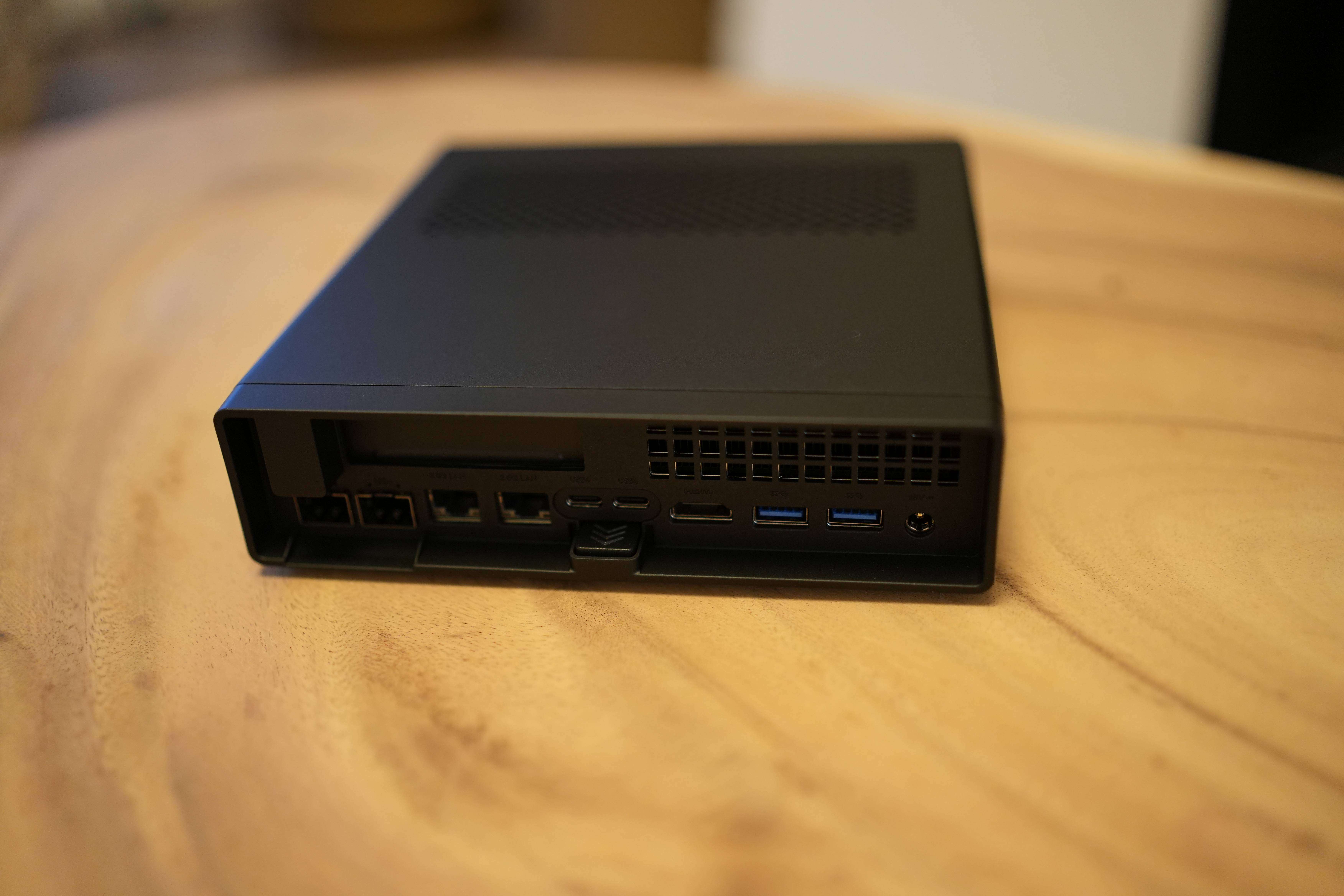 Rear Ports of Minisforum MS-01 Mini PC 